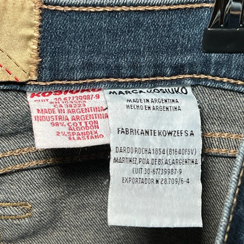 🌻 Kosiuko Jeans Women's size L Boot Cut RARE Vintage Argentina - Picture 9 of 9